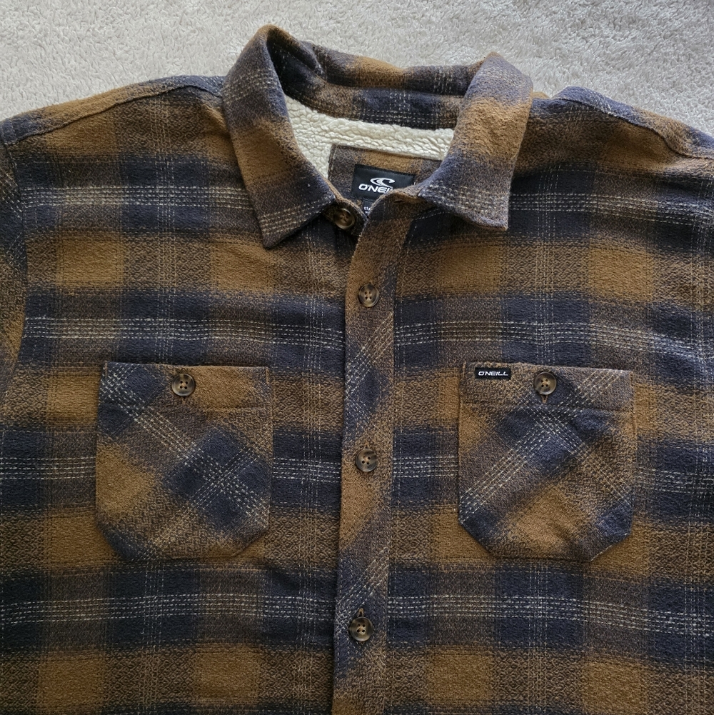 O'Neill Redmond Sherpa Jacket, Men's Size XL, GUC - Dark Khaki - Picture 7 of 11